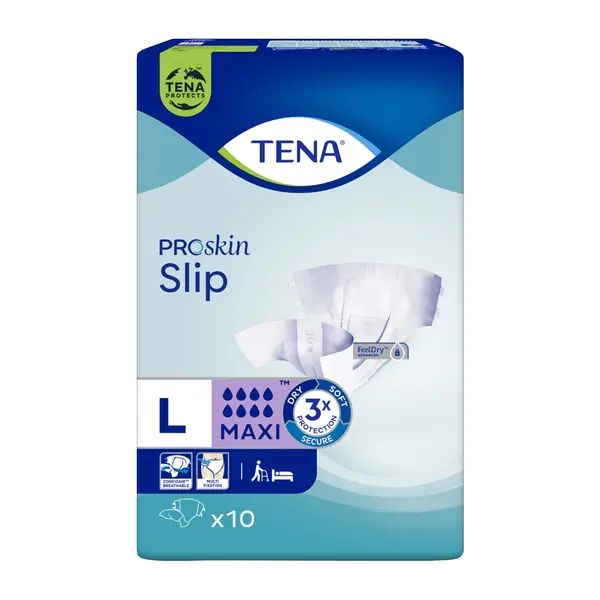 TENA Slip ProSkin Maxi L pieluchomajtki 10 sztuk