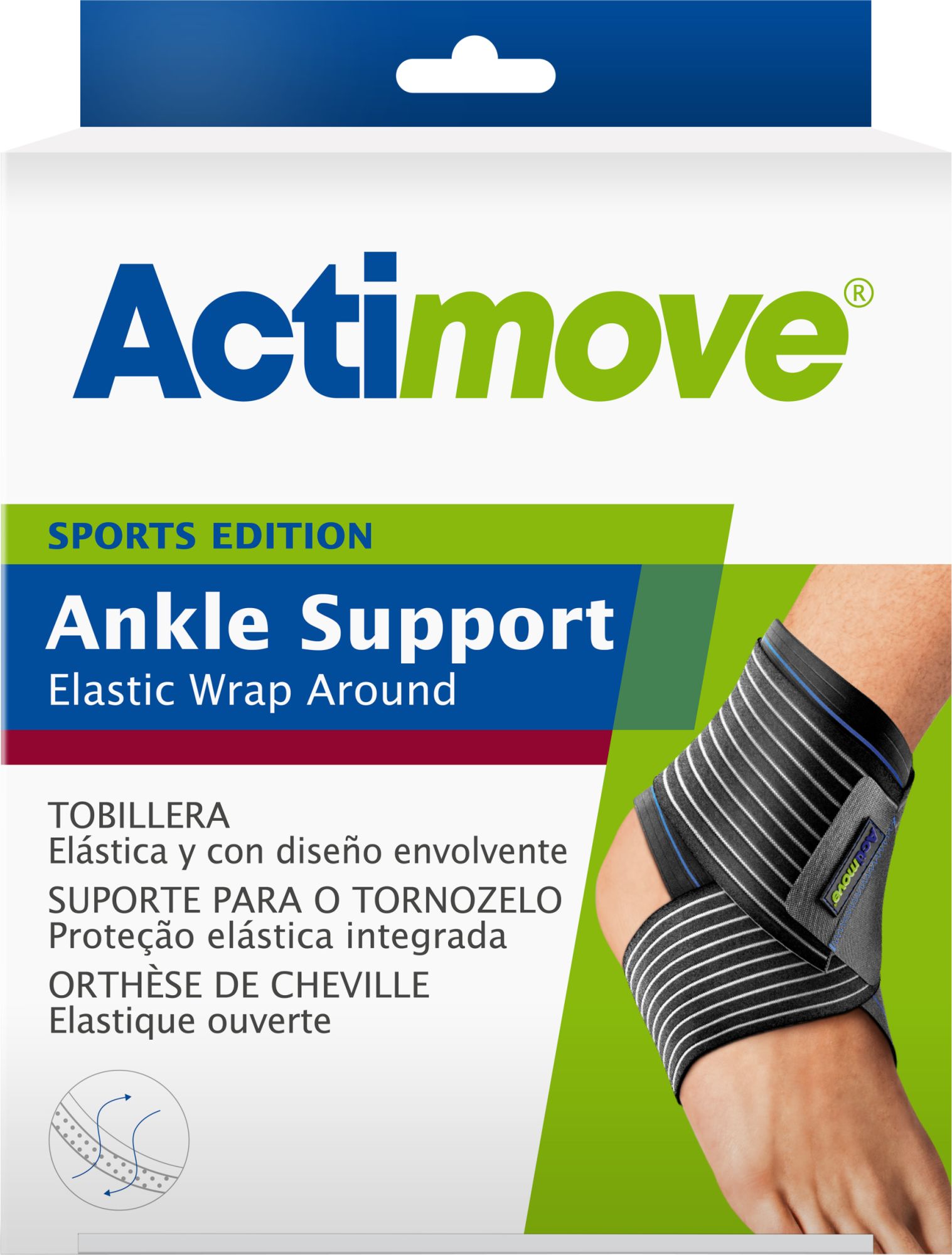 Stabilizator stawu skokowego z elastycznym pasem ACTIMOVE SE Ankle Support