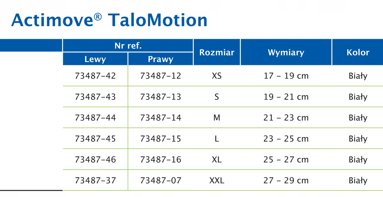 Stabilizator stawu skokowego z kompresją medyczną Actimove PL TaloMotion Ankle Support - obrazek 2